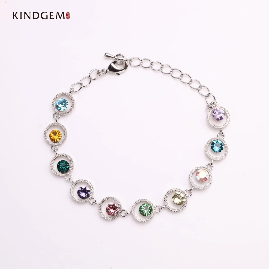 铜合金合成锆石手链 JM249XRXC-24364时尚经典轻奢百搭手链