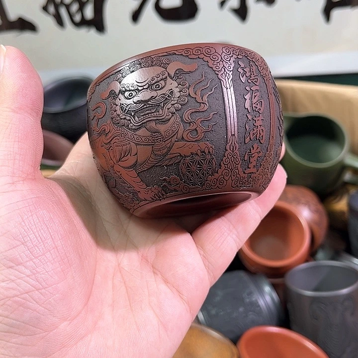 茶杯紫砂全手工紫砂主人杯