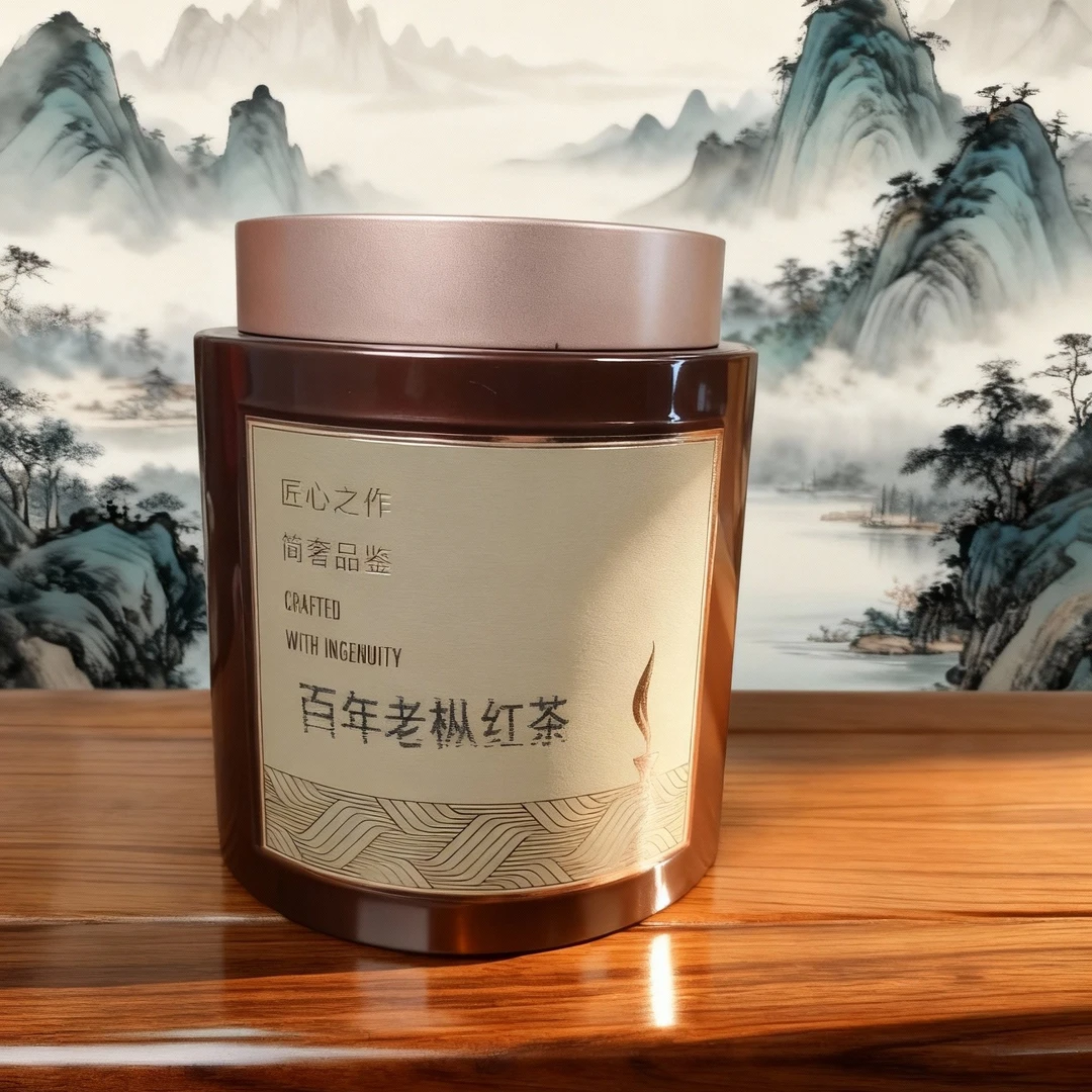 上饶碧湖茗茶本土特色好茶老纵红茶，高端大气接喜气红色铁罐装