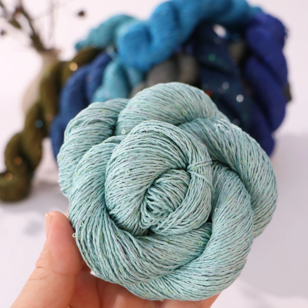 仙女家萤火虫闪丝棉线DIY手工线材