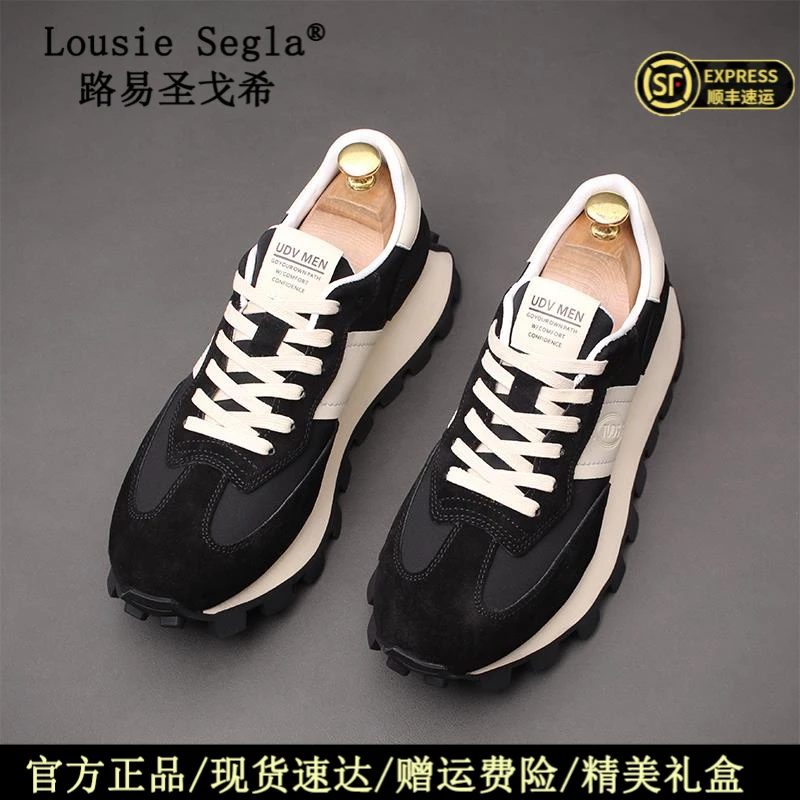 路易圣戈希秋季新款欧洲站时尚百搭老爹鞋厚底增高潮流运动休闲鞋