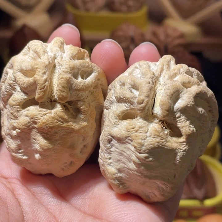 吊坠文玩核桃犀牛角乾坤核桃99