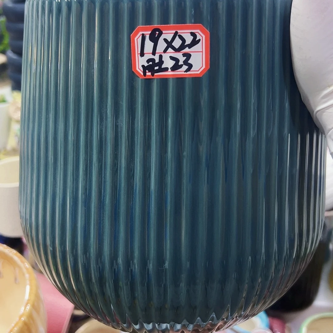 有孔外贸尾单陶瓷花盆凑单10米包邮