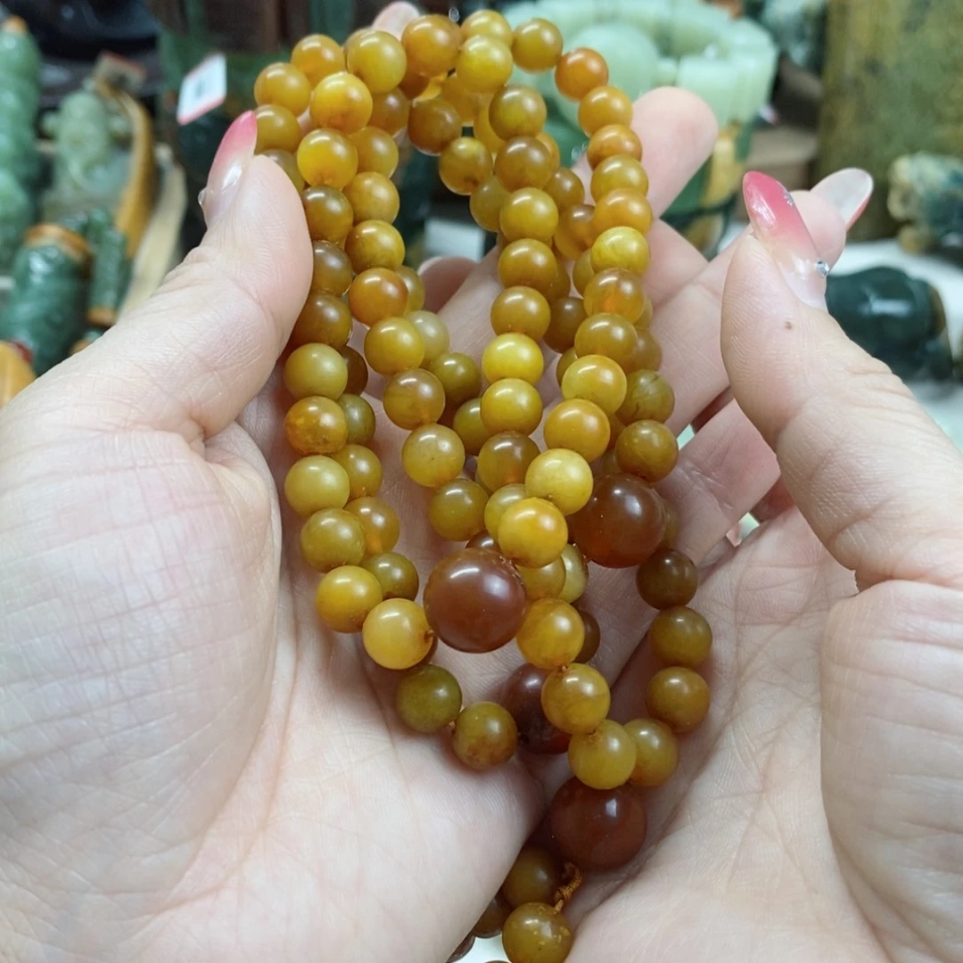 蛇纹石玉手链未镶嵌