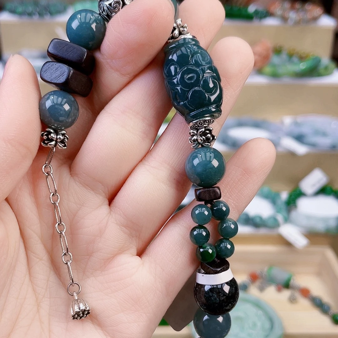 翡翠未镶嵌手链手链