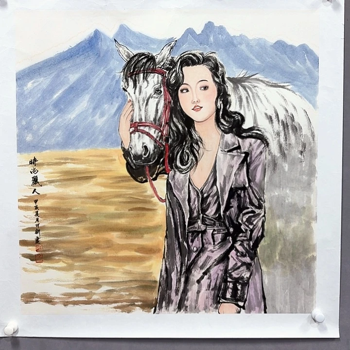 国画亲笔手绘放心去藏