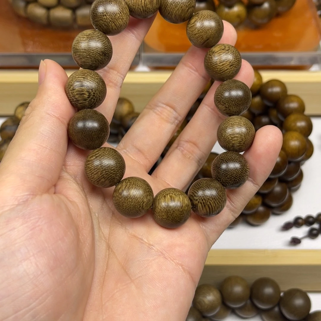 我***恒沉香手串越南芽庄白棋楠1.4