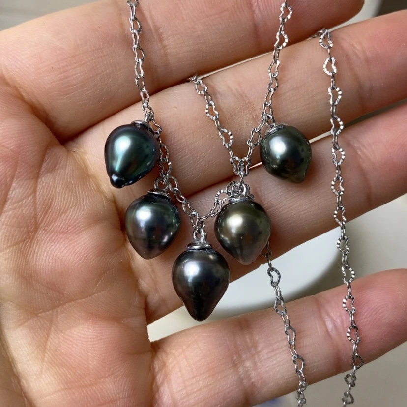 【闪购商品】海水珍珠颈饰银S925镶嵌吃**喵