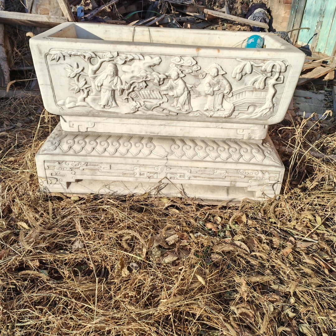 石盆材质汉白玉户外