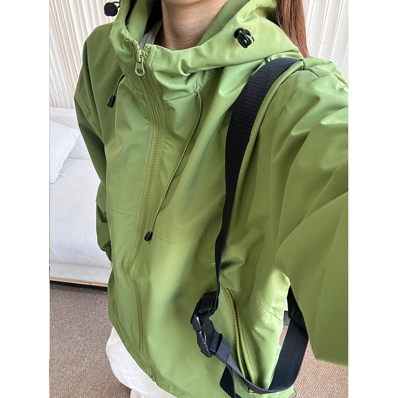 cleanfit冲锋衣男秋季新款防晒山系户外运动夹克潮牌防水登山外套