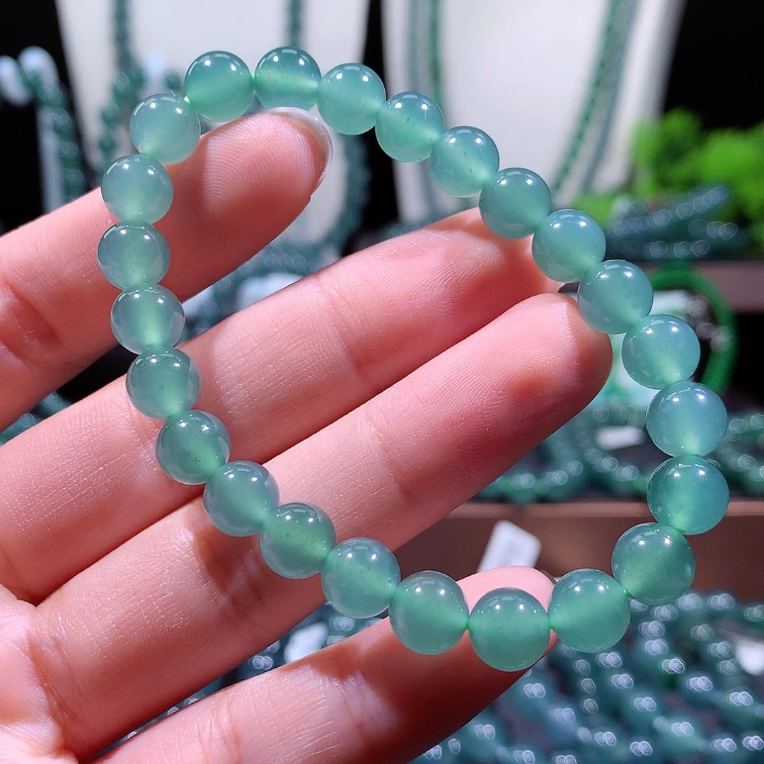翡翠未镶嵌手链天然a货翡翠手串8