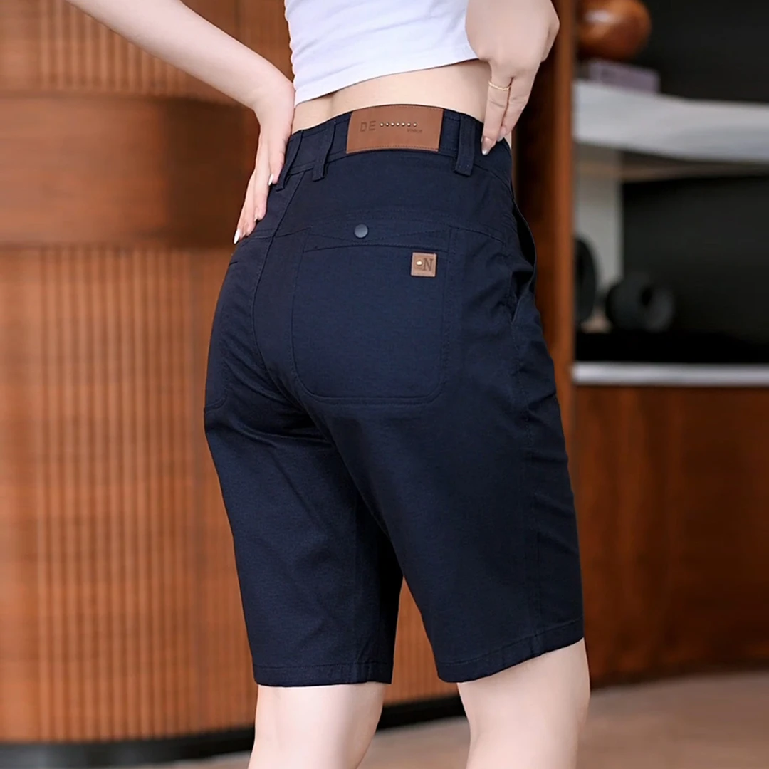 夏季薄款高品质男士五分短裤修身直筒2025新款舒适5分休闲中裤子
