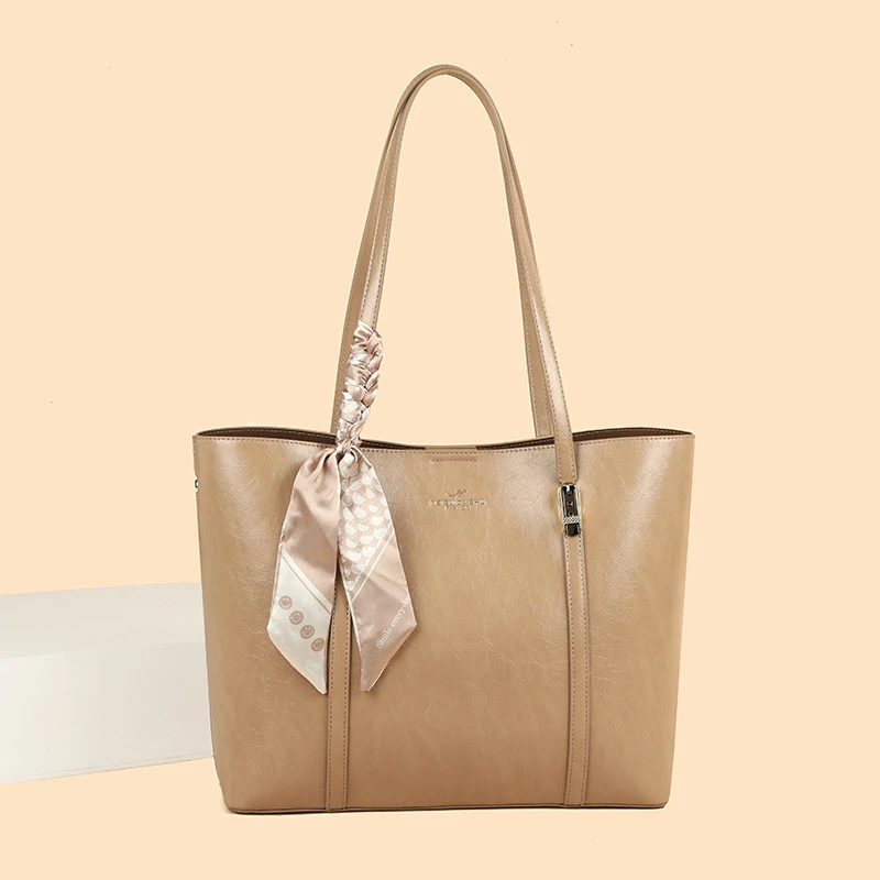 正品玫瑰袋鼠软皮2024新款单肩女包时尚百搭托特包大容量高级潮流