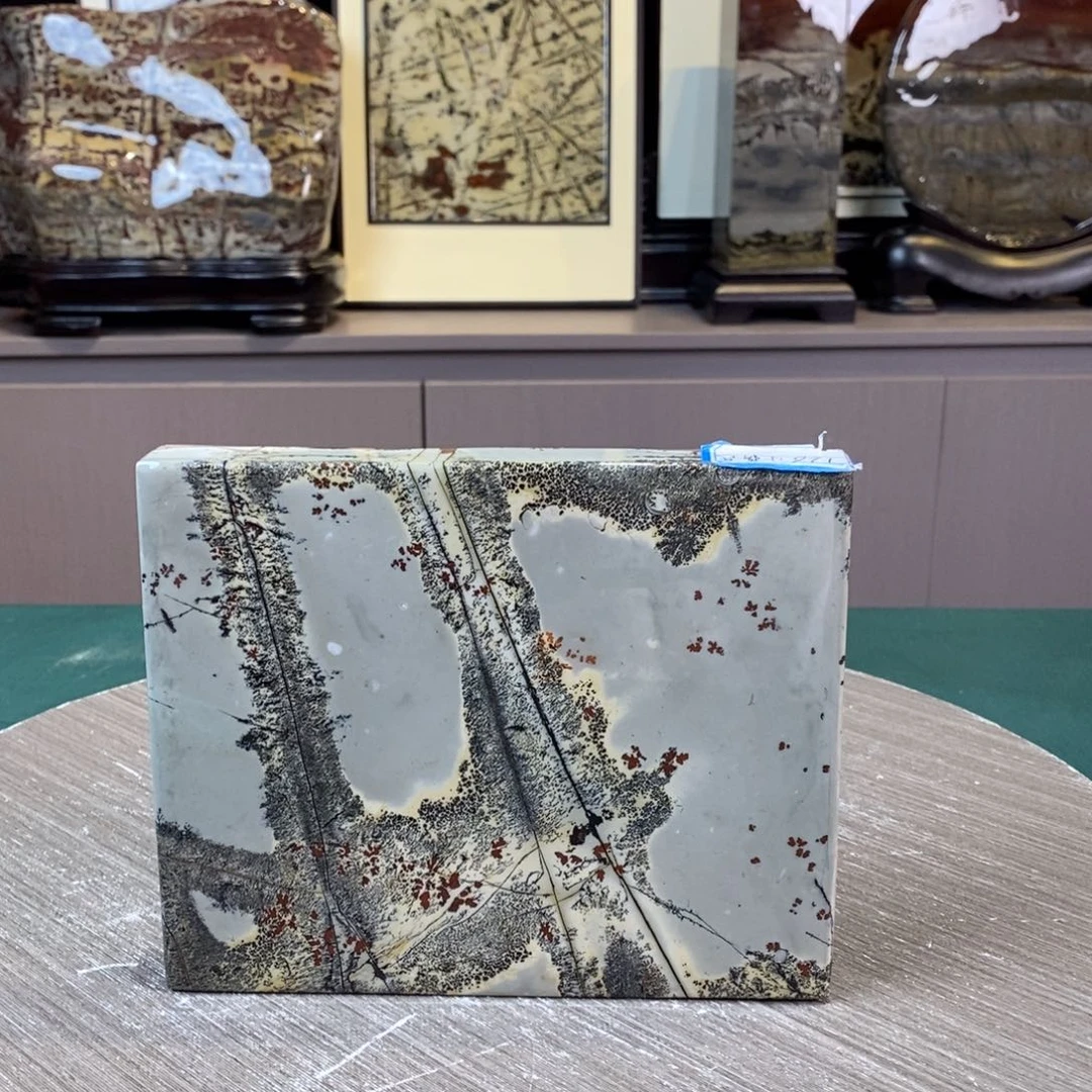 石材广西国画石草花石