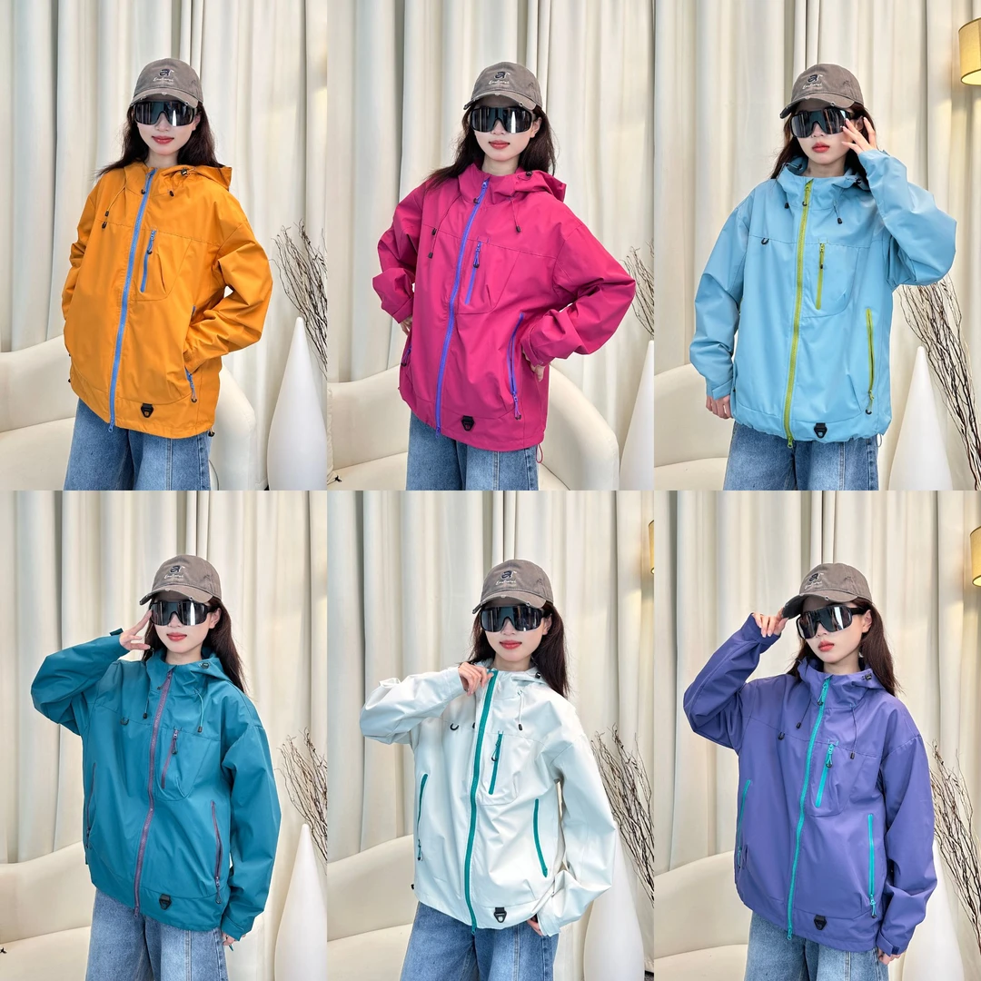 【工厂升级版】冲锋衣男女秋冬防风防水户外登山服情侣装连帽外套