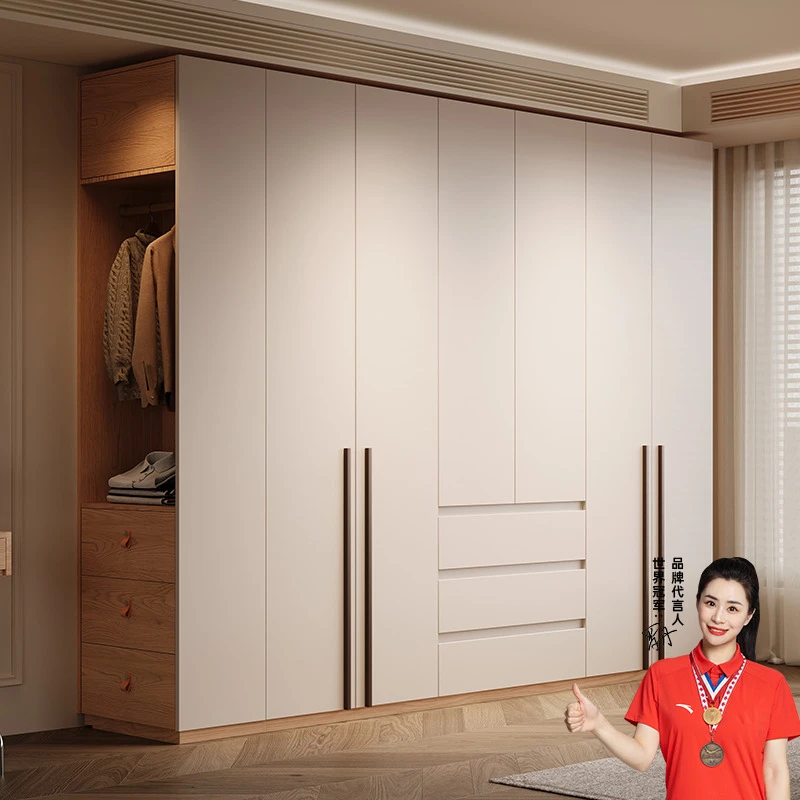 FAS橡木衣柜家用卧室全实木原木简约现代ENF级柜子成人储物大衣橱