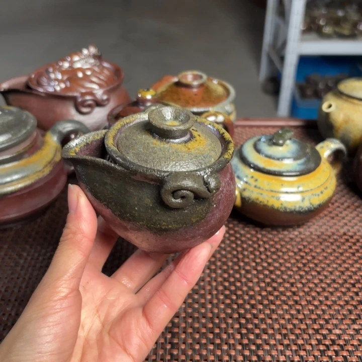 紫砂茶杯养彩宝瓶