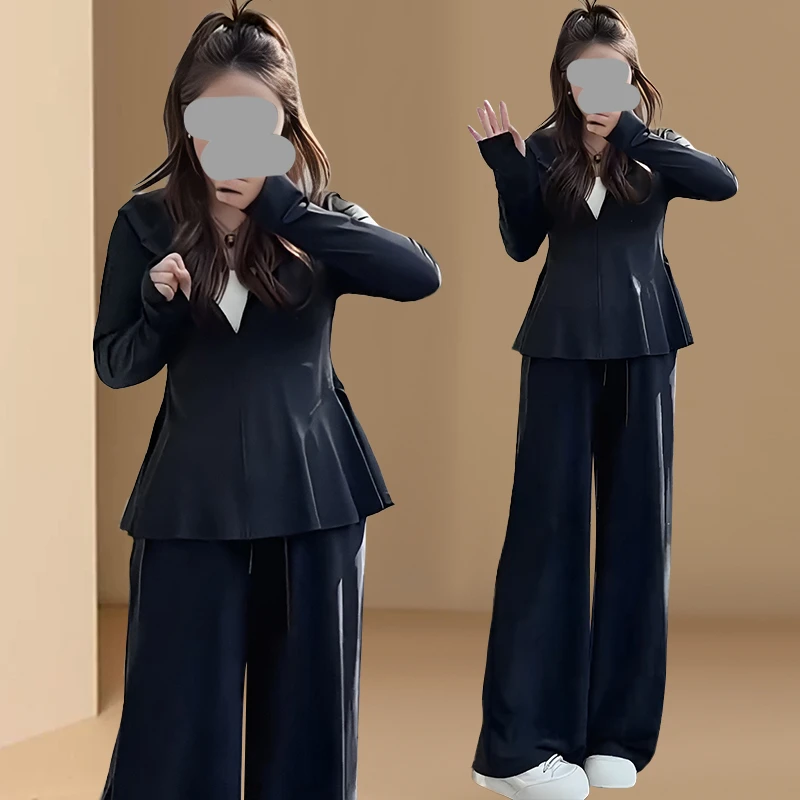 防晒衣套装女夏季薄款外套2026新款高腰垂感阔腿裤夏天穿搭一整套
