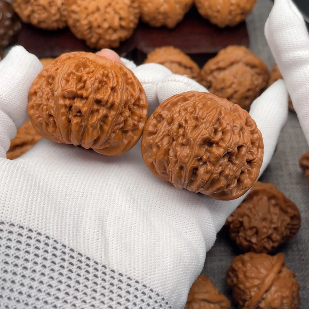 文玩核桃把件45.9平谷毕业南瓜楼