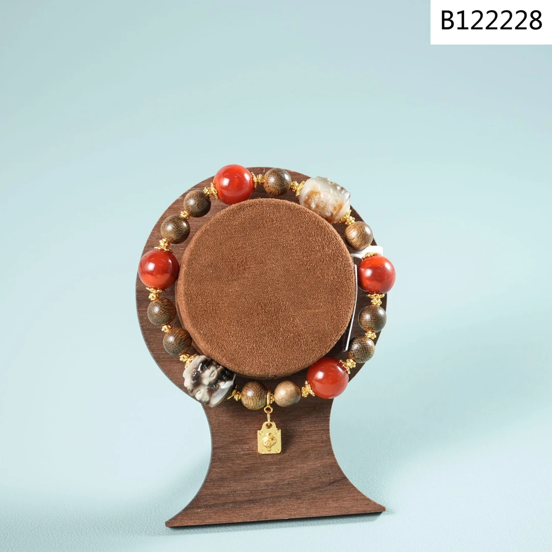 【老掌柜讲珠宝】南红沉香DIY手串 B122228