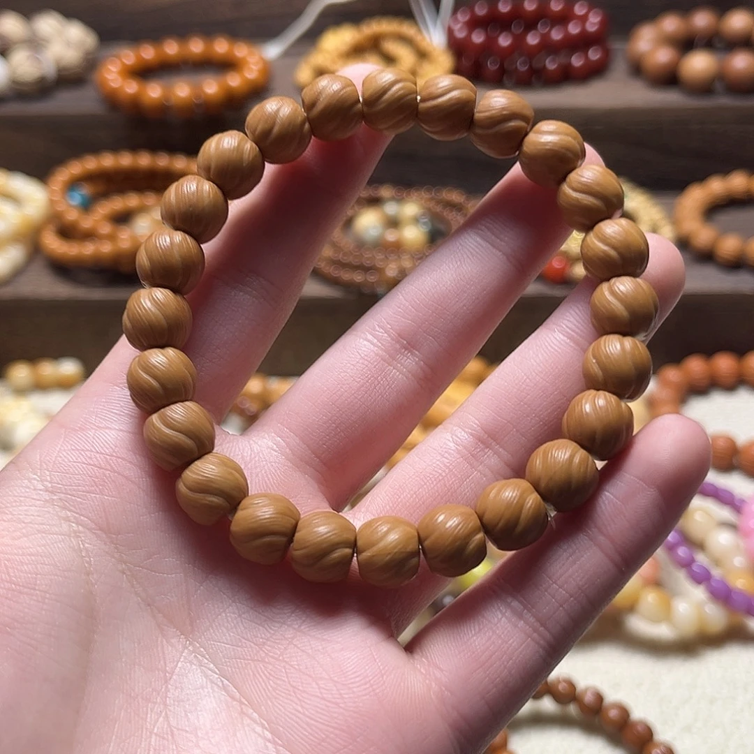 猴头核桃手串拉丝桶珠