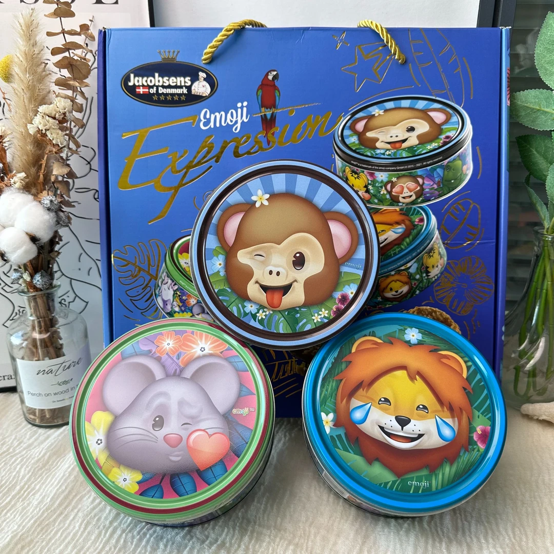 杰克布森曲奇饼干450g巧克力黄油混装零食丹麦原装进口