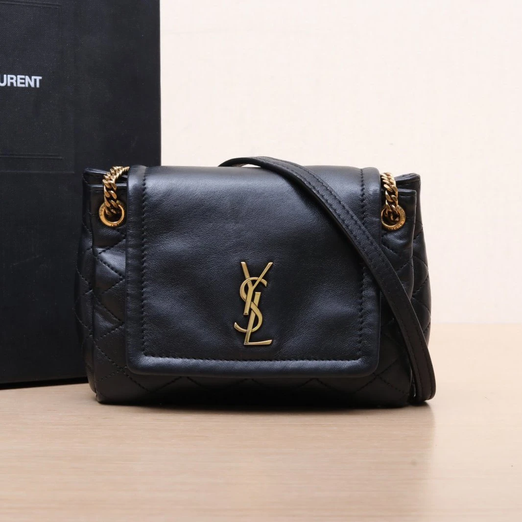95新 YSL/圣罗兰 【娇】斜挎包Mini 18 黑色 P225376991