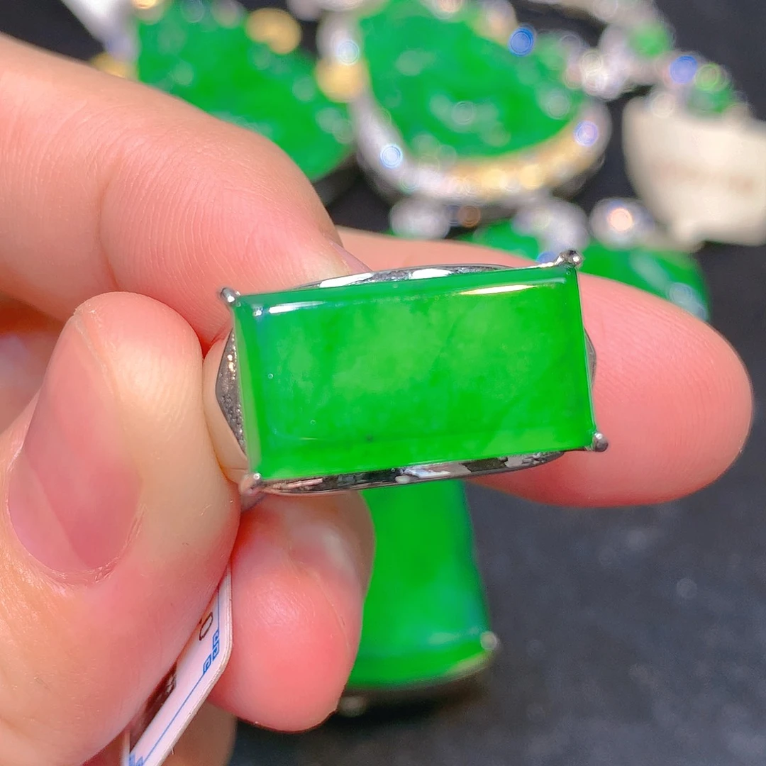 吊坠(不含链)银S925镶嵌翡翠翡翠