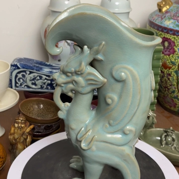 紫砂花瓶瓷器瓷器