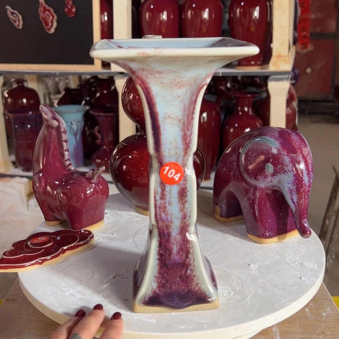 摆件郑家钧窑摆件微