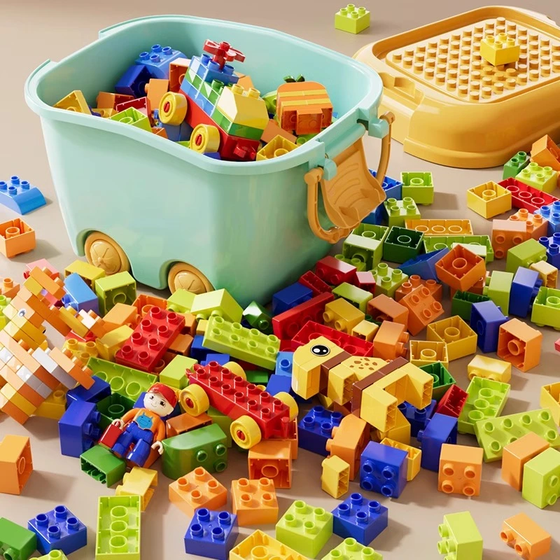 儿童大颗粒积木拼装3到6岁立体拼图女8智力开发动脑益智玩具男孩