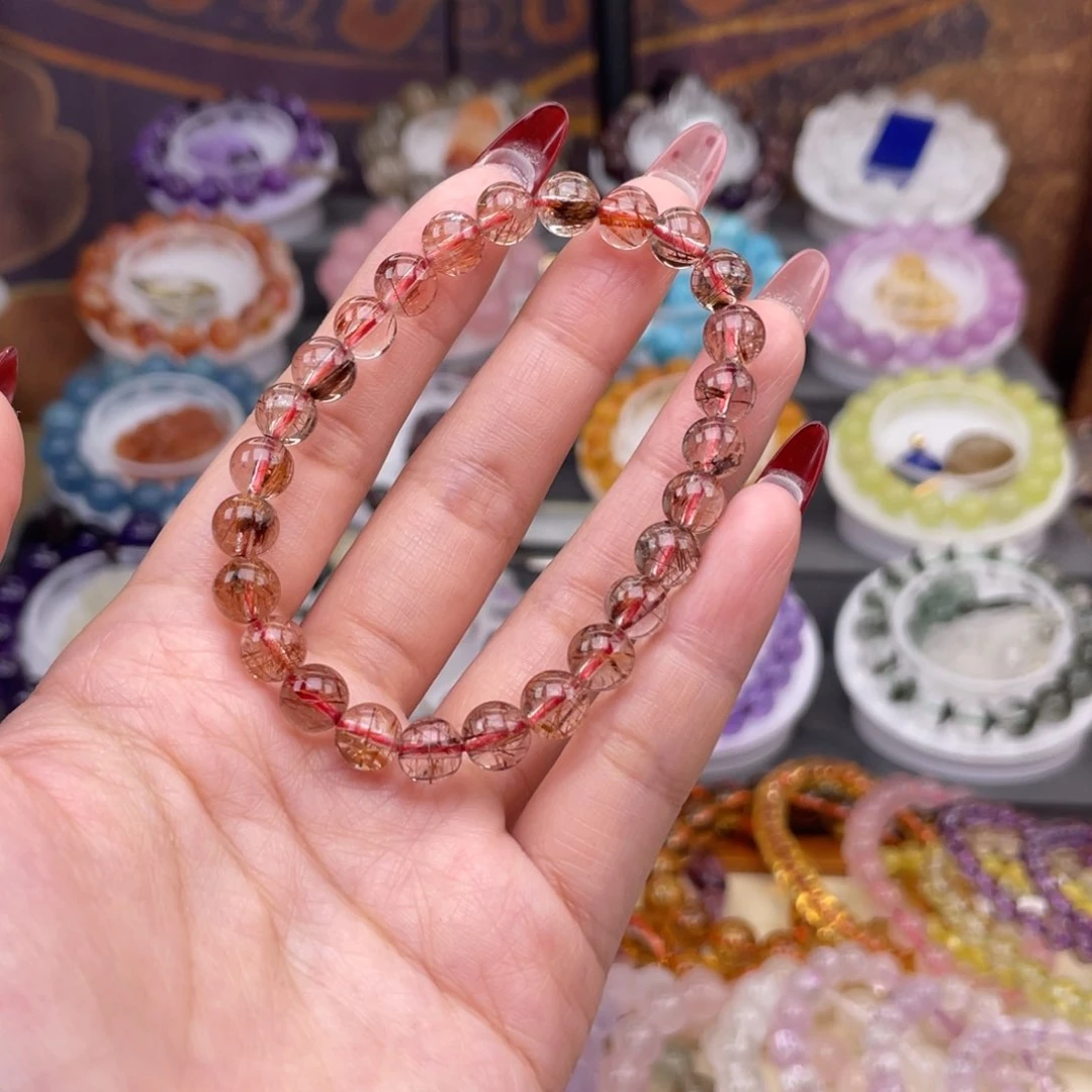 水晶手链未镶嵌初**见天然