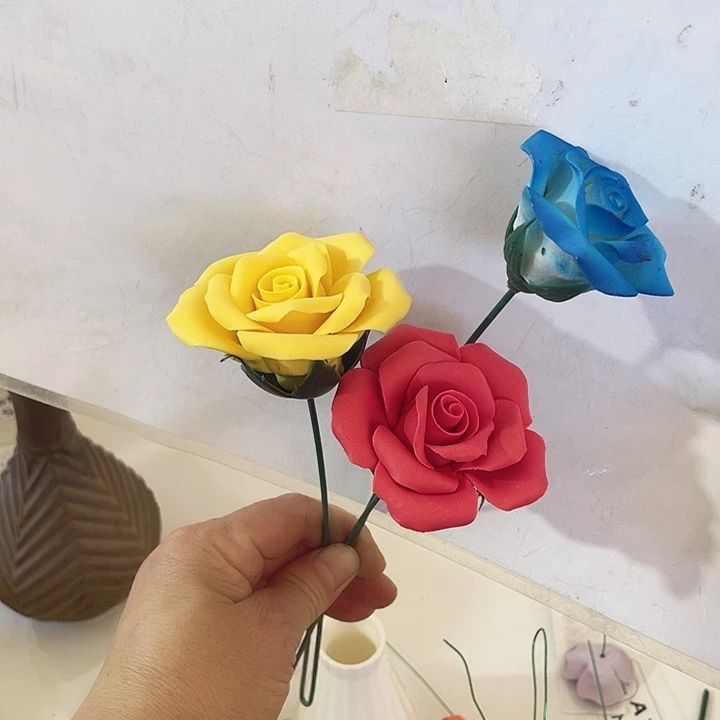 陶摆件德化工厂陶瓷手工捏花