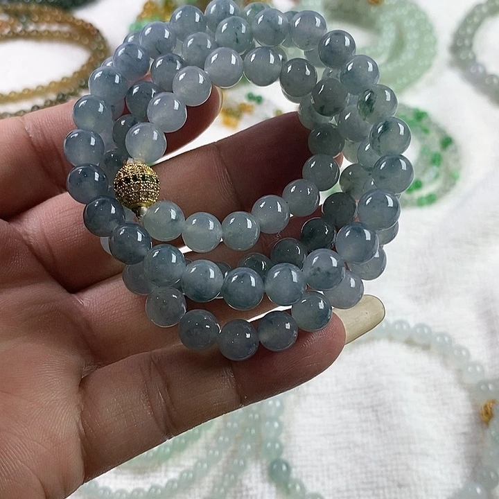 定制翡翠未镶嵌翡翠定制项链7+