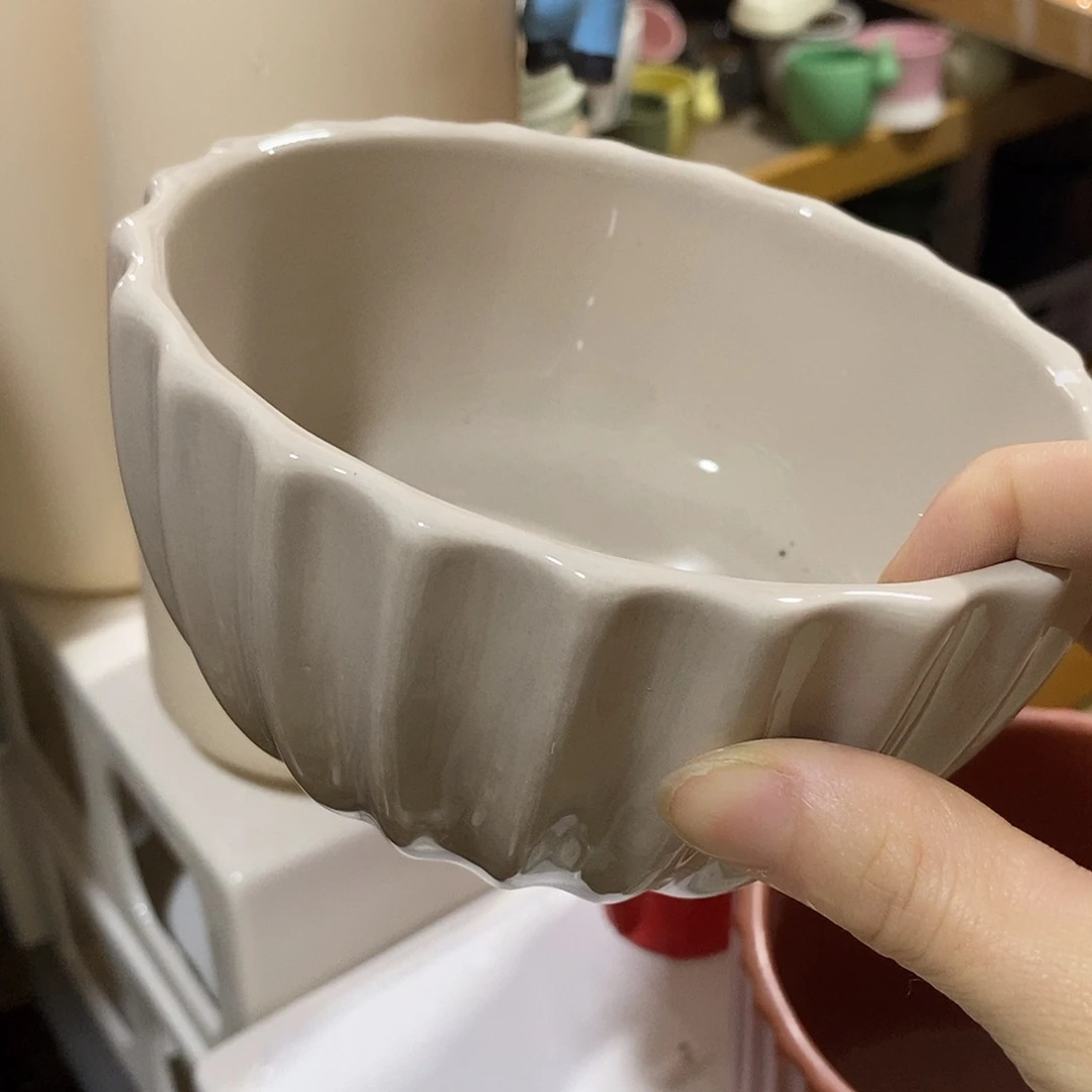 杯子陶盆有孔 瑕疵介意勿拍