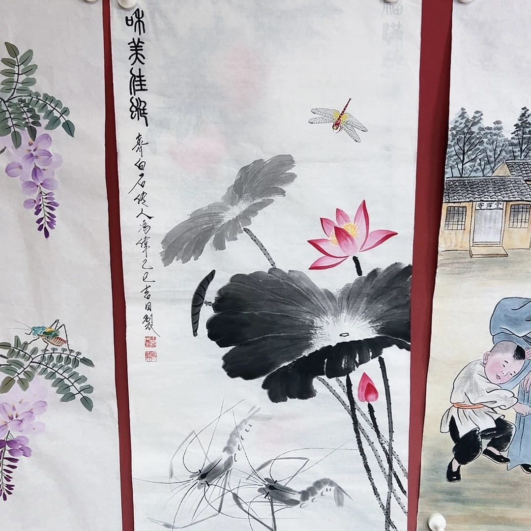 国画冯伟老师亲笔手绘国画作品慧