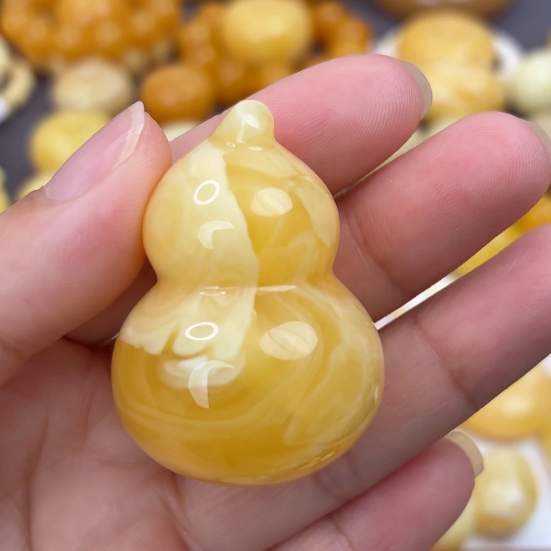 未镶嵌琥珀裸石葫芦
