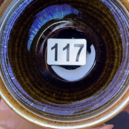 茶盏沐雨茶器柴烧主人杯