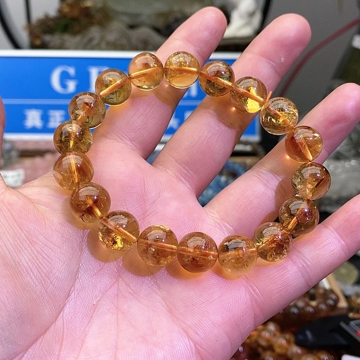 水晶手链未镶嵌黄塔晶11+