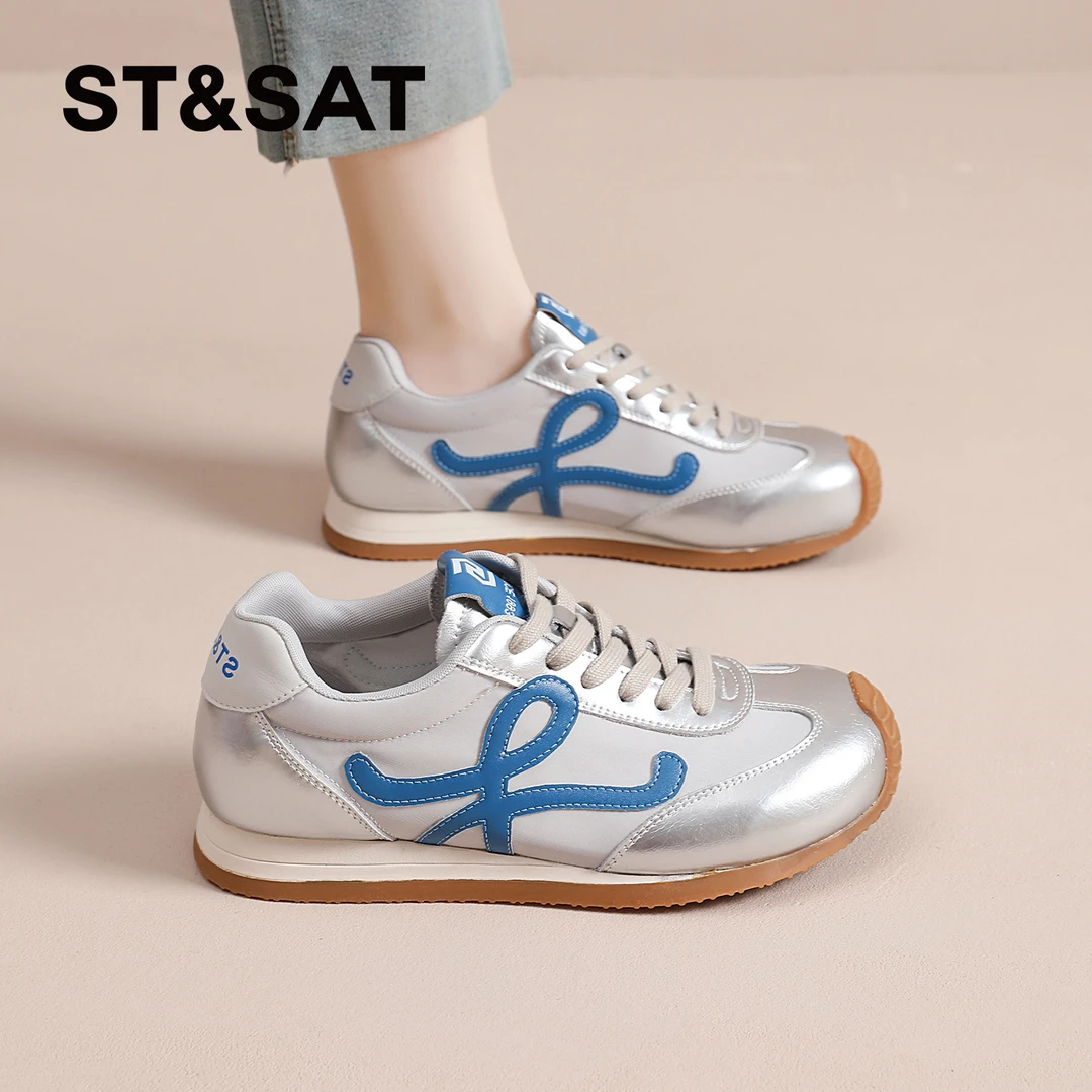 星期六德训鞋女2025秋冬季新款阿甘鞋厚底休闲运动鞋显脚小女鞋爆