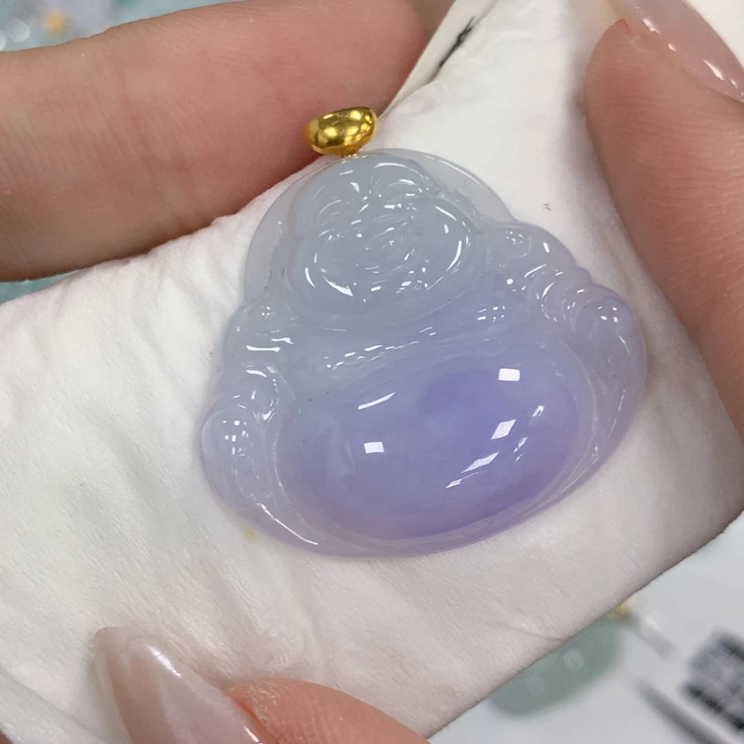 颈饰18K金镶嵌翡翠