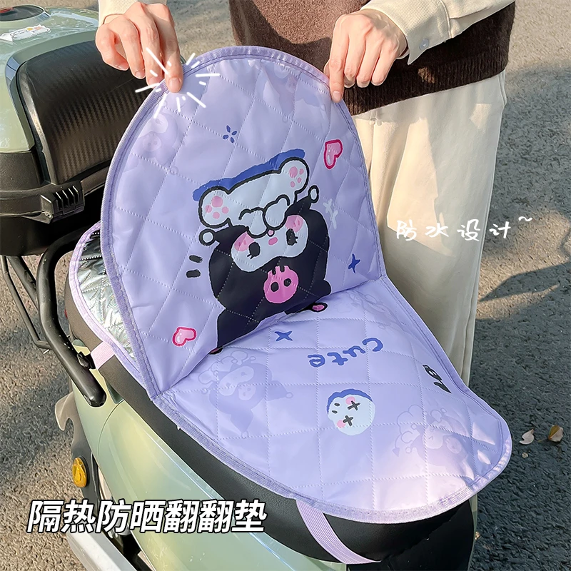 电动车坐垫双层防晒隔热夏季电瓶车椅套屁垫防水垫子防热垫翻翻垫