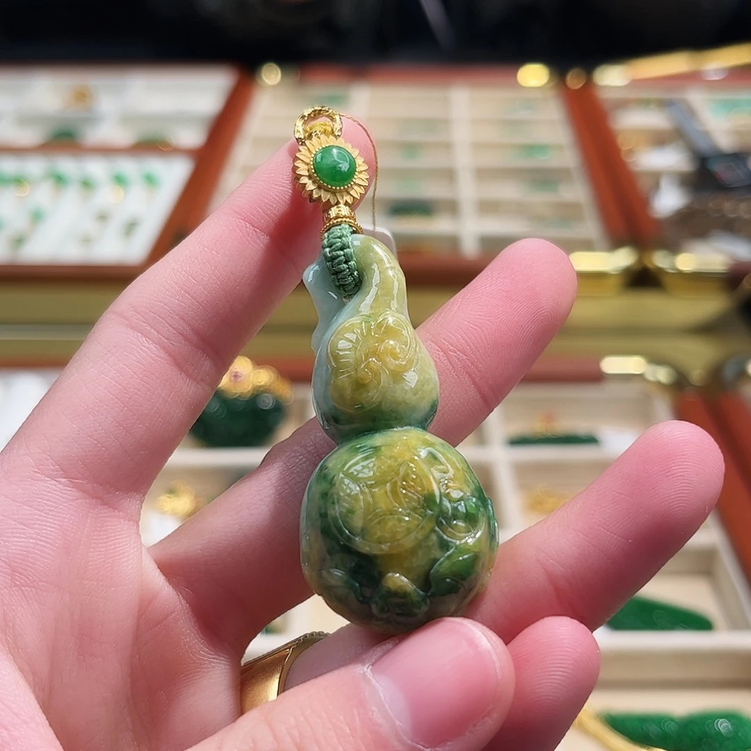 翡翠银S925镶嵌吊坠(不含链)