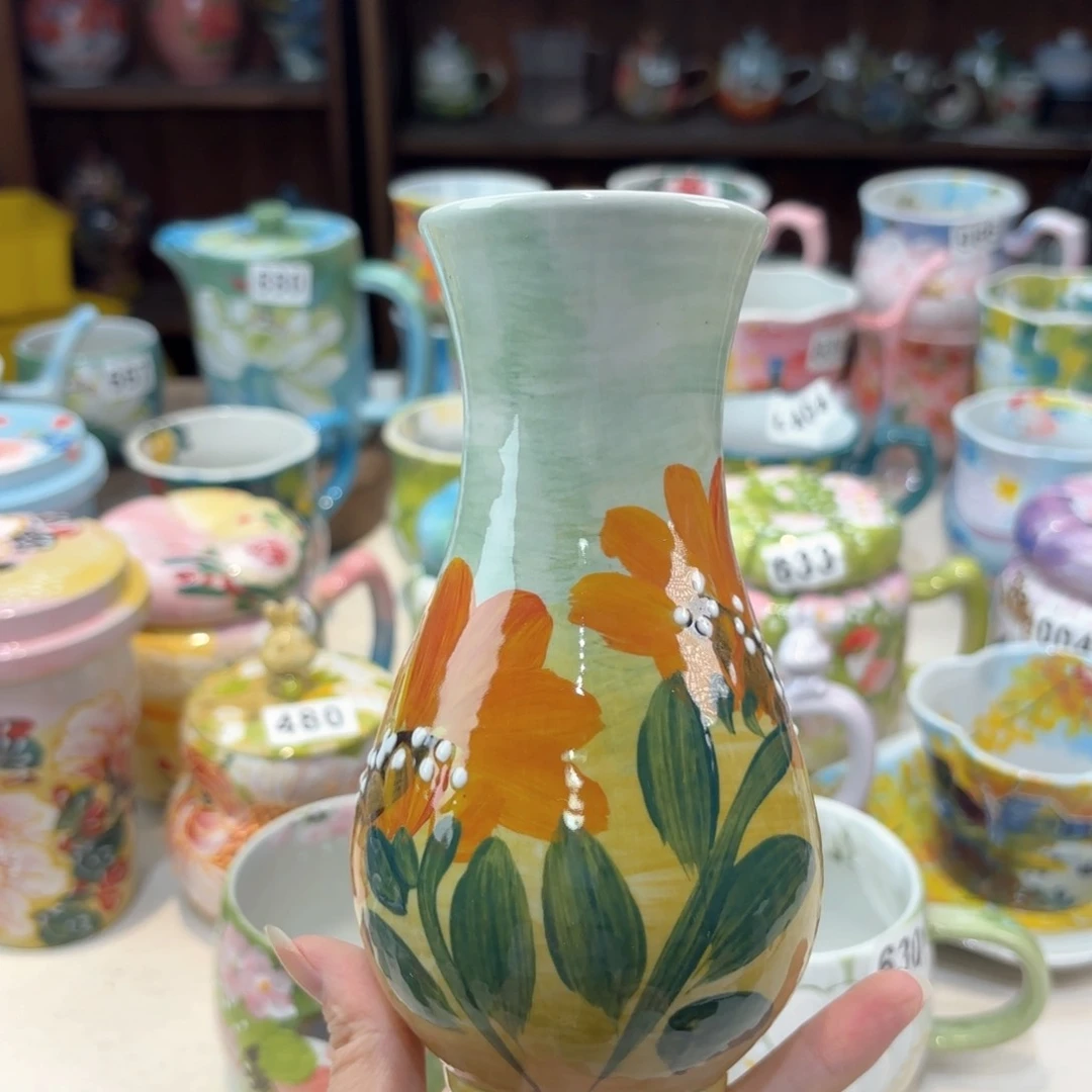 景德镇手绘高温釉下彩陶瓷茶具