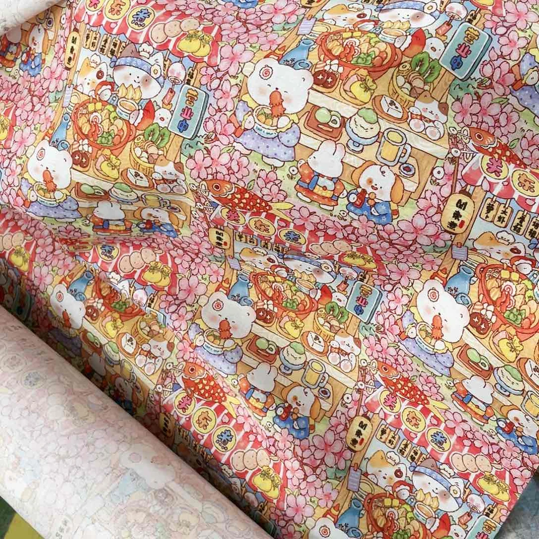 一米价纯棉平布1.1米宽果子布艺地卷b区