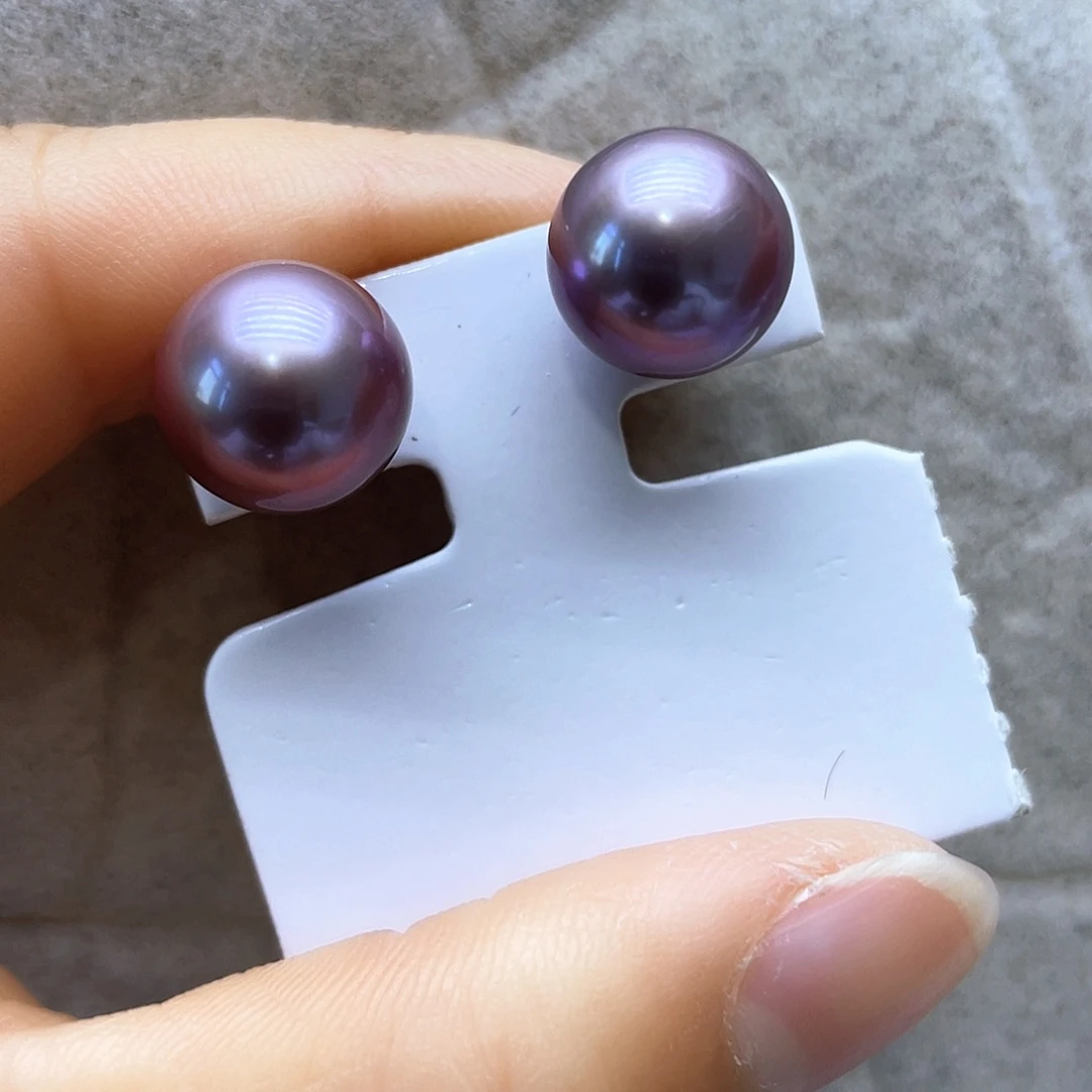 淡水珍珠耳饰银S925镶嵌