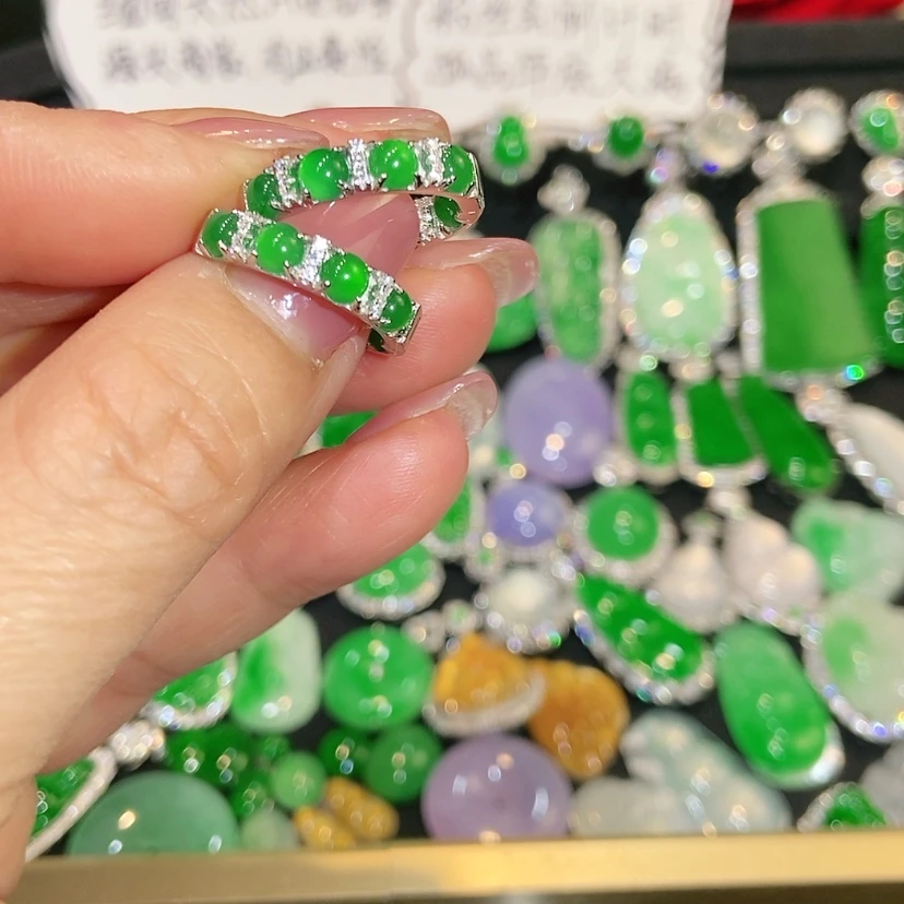 【闪购商品】未镶嵌翡翠耳饰天然翡翠