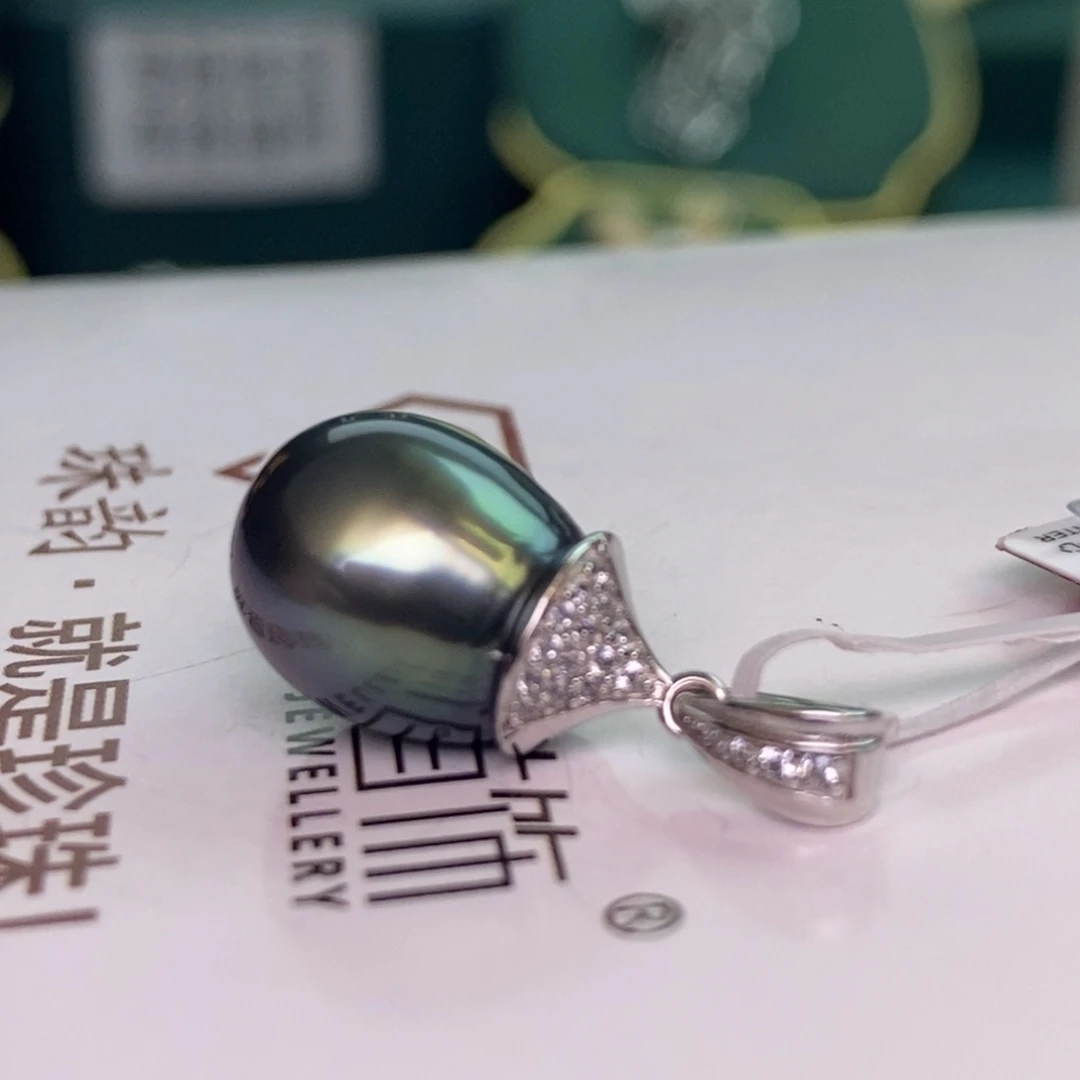 颈饰银S925镶嵌海水珍珠