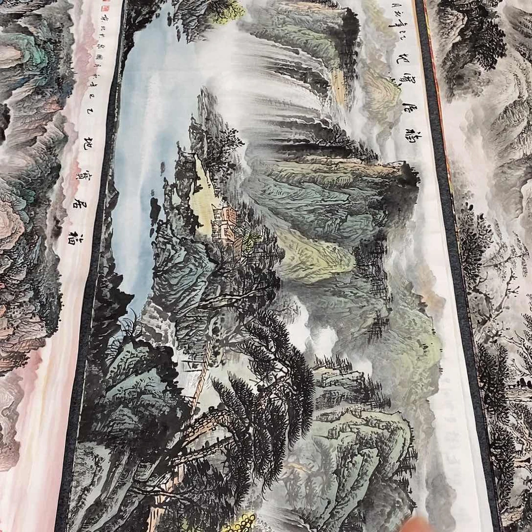 国画画画真的画画
