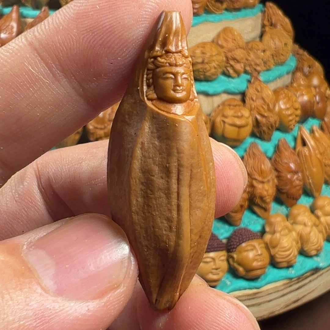 橄榄核手串/手链观音头像长籽